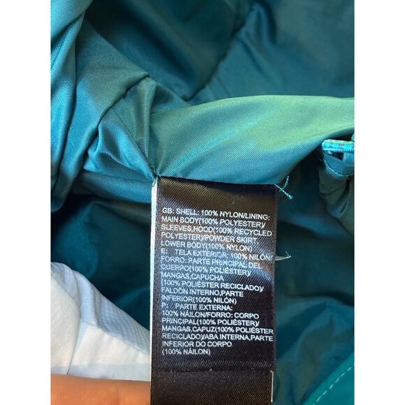 North Face Womens HyVent TriClimate 3-in-1 Winter Hooded Jacket Teal White XS - Picture 14 of 16